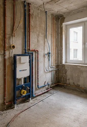 Vorbereitete Installationen im Rahmen einer Sanierung