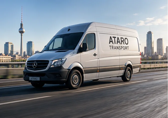 ATARO Transportfahrzeug unterwegs in Berlin